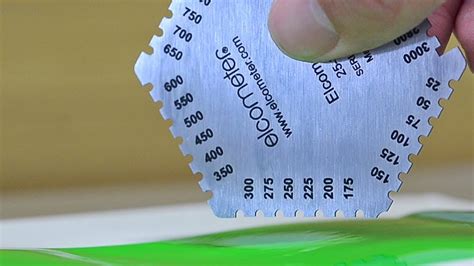 measure plastic film thickness|dry film thickness vs wet.